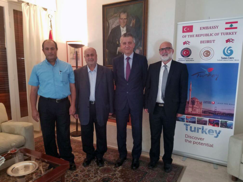 رئيس بلدية القلمون بزيارة لسفير تركيا في لبنان.